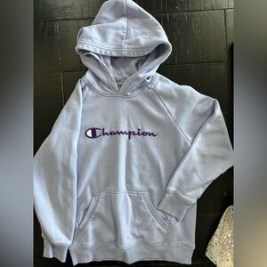 Champion Purple Hoodie Girls Size Large